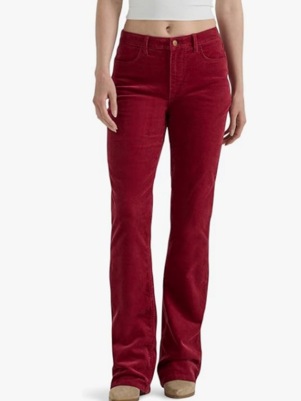 Wrangler | High-Rise Bold Boot Corduroy Jeans Pants | Carmine Red | Size 10x30